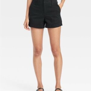 A New Day Black High-Rise Chino Shorts